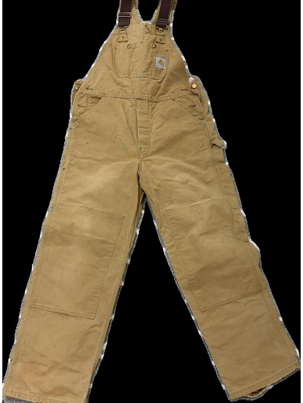 Carhartt bib overalls cotton canvas double knee - Picture 1 of 8